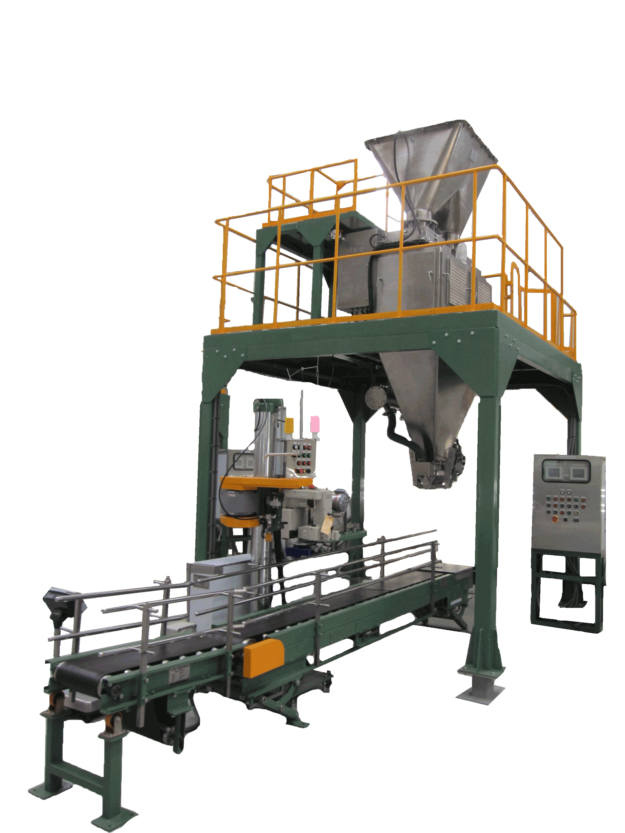 NKT's semi-automatic bagging machine for pellets